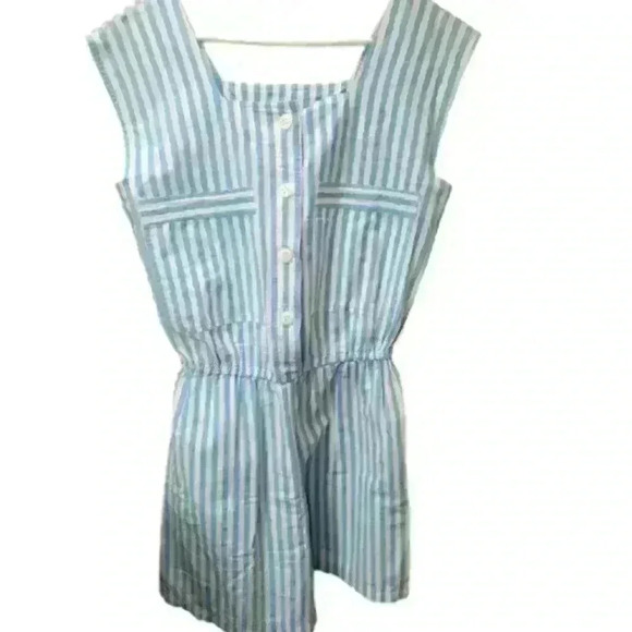 VTG Wear-Abouts Womans striped Romper sz Med. - Picture 1 of 8